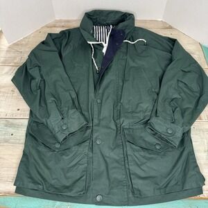 Vintage‎ 90's Nautica Lined Jacket Windbreaker Mens Size XL Hunter Green